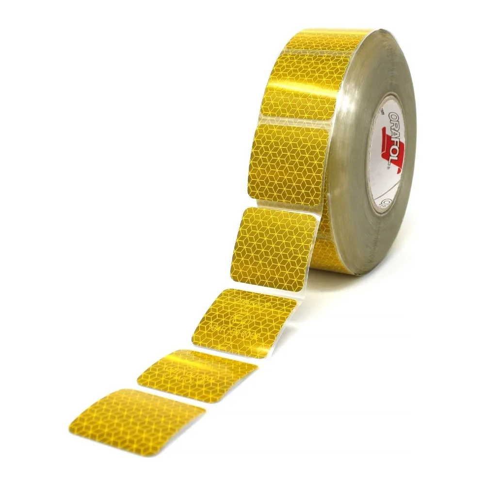 Orafol Motorcycle Caravan Bicycle Reflector Yellow Color 1 meter Reflective Safety Glare