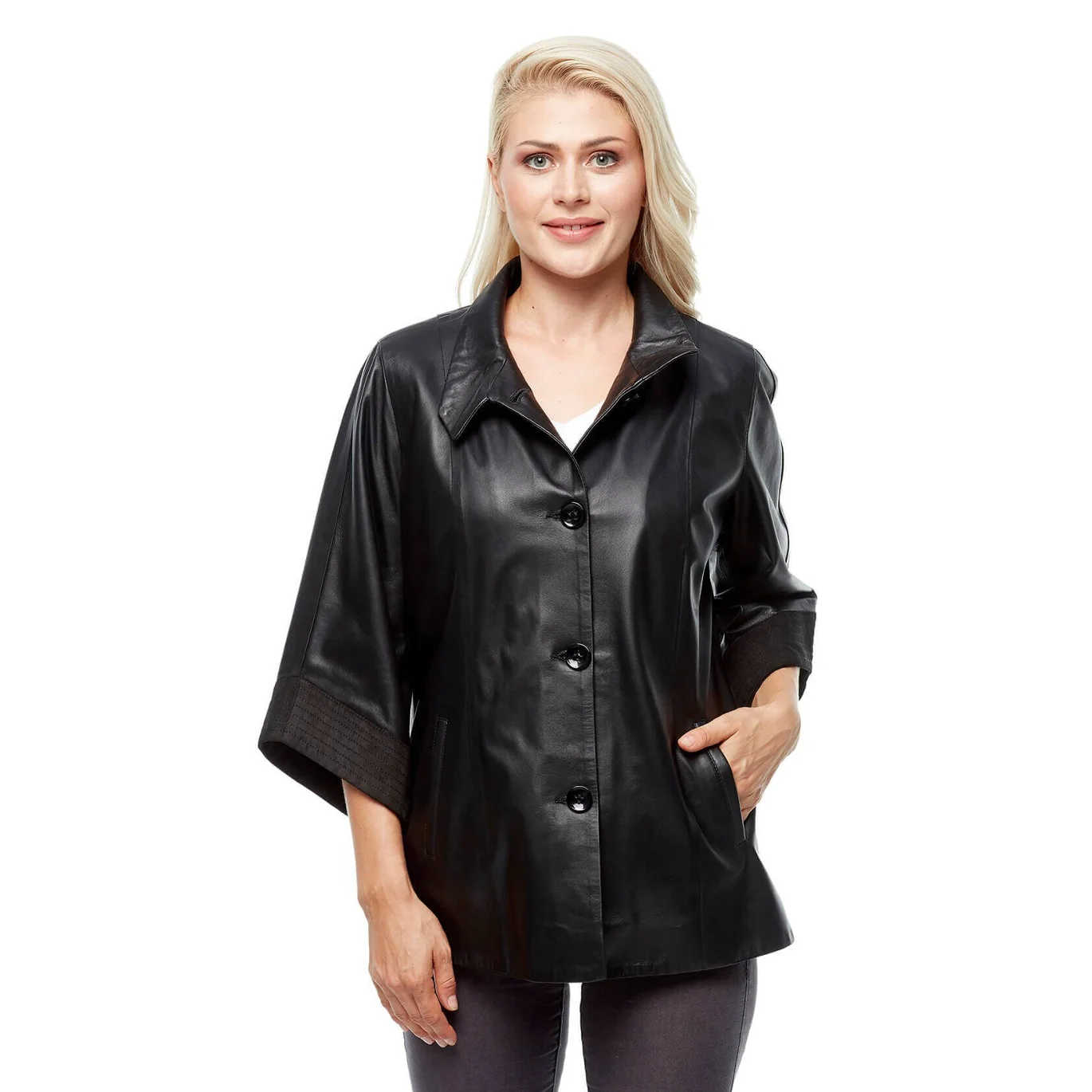 Jaket Wanita Kulit Asli Mantel Kulit Domba Domba Musim Gugur Musim Dingin 2022 Ukuran Besar Tipis Antik Pesepeda Gabi Hitam