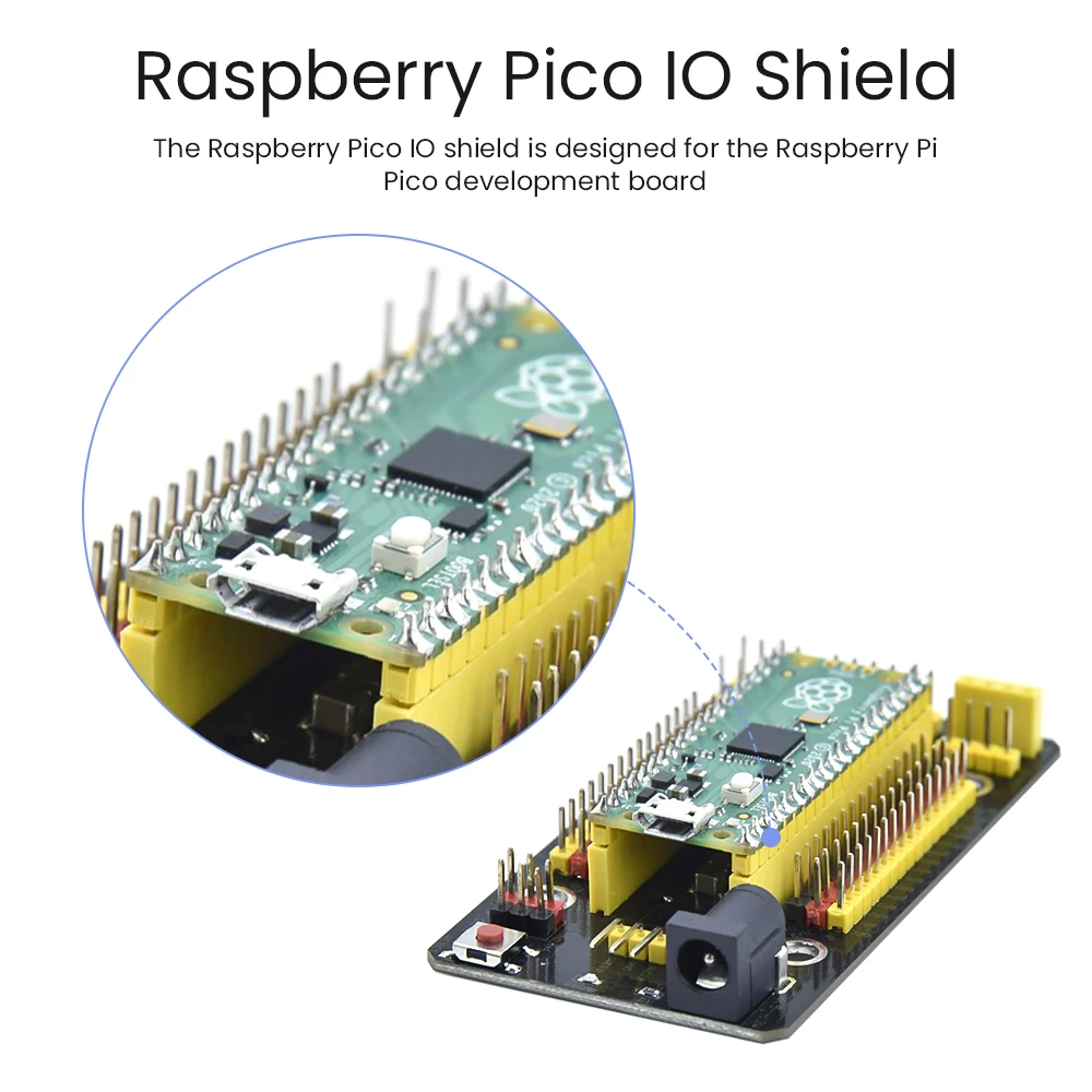 Плата расширения Keyestudio Raspberry Pi Pico IO Shield для макетной платы Raspberry Pi Pico, набор «сделай сам» для электронных проектов