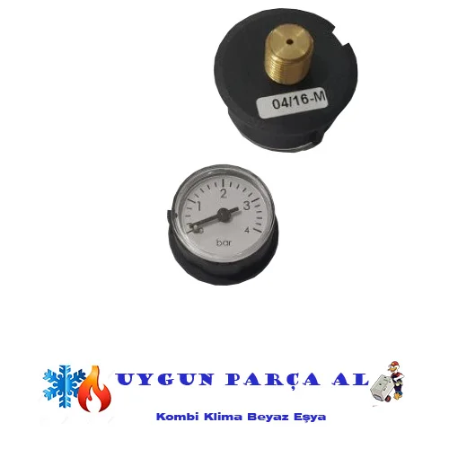 Worcester Buderus Highflow 3.5 و 4.5 المرجل 0-4 بار قياس الضغط 87161423580