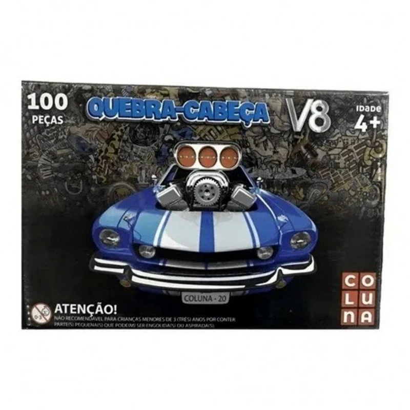 Mustang V8 Car Puzzle 100 Parts