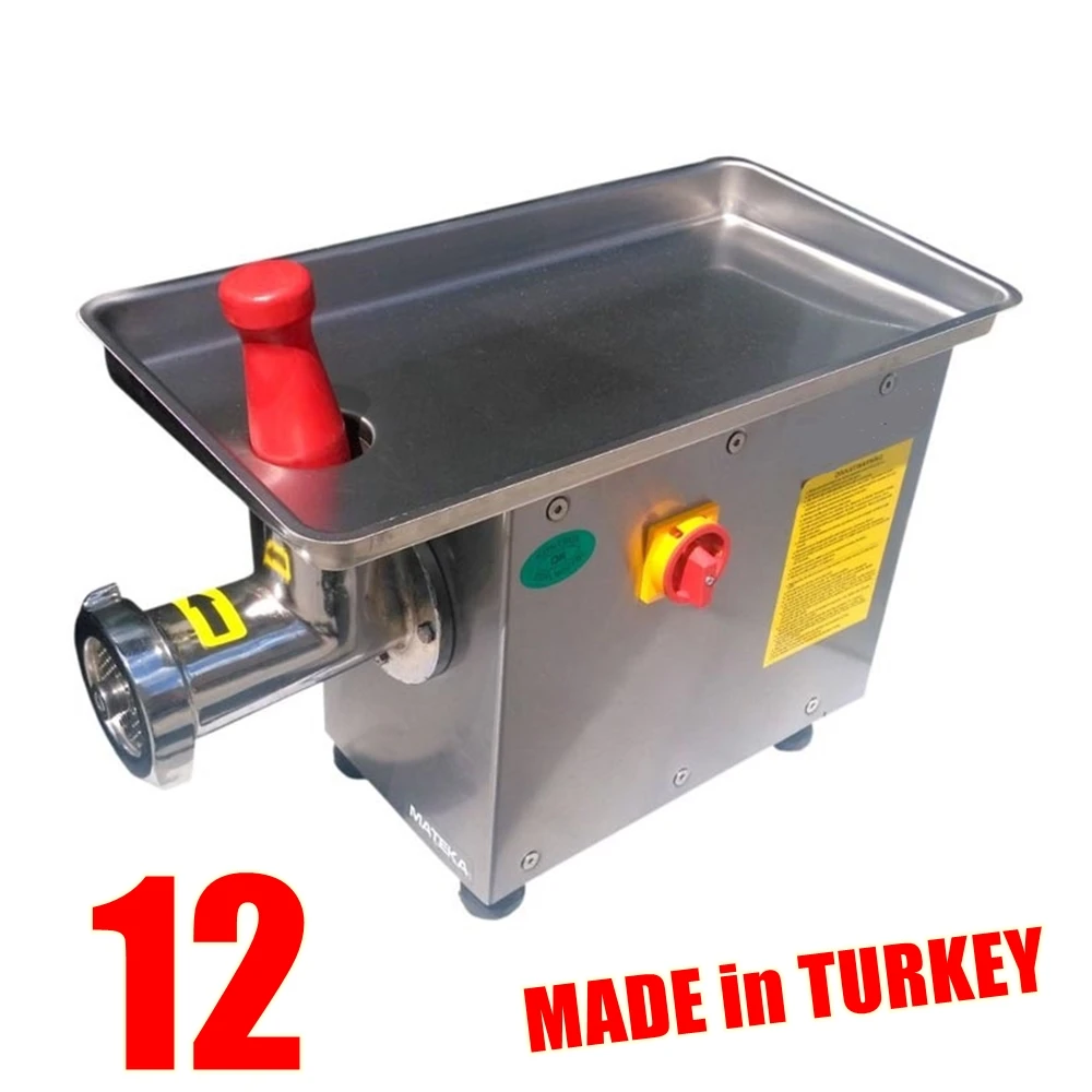 Commercial Meat Grinder Machine Electric 220V No: 12  PROFESSIONAL MODEL Made in TURKEY