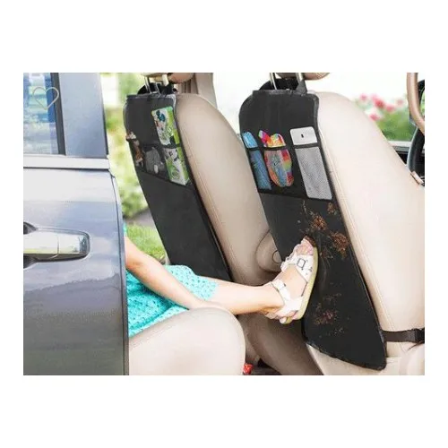 Interior Vehicle in Car Seat Back Protective Cover Tablet, Phone or Any Item Organizer and Back Seat Protector 2 Pcs