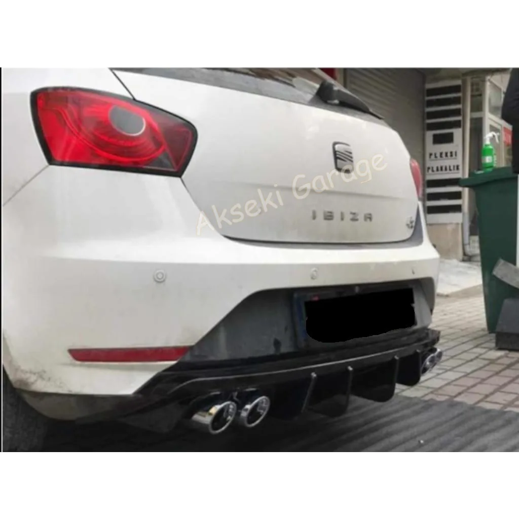 

For Seat Ibiza Mk4 Diffuser Models between 2012-2018 Rear Bumper Attachment -Auto styling modified spare parts spoiler flap