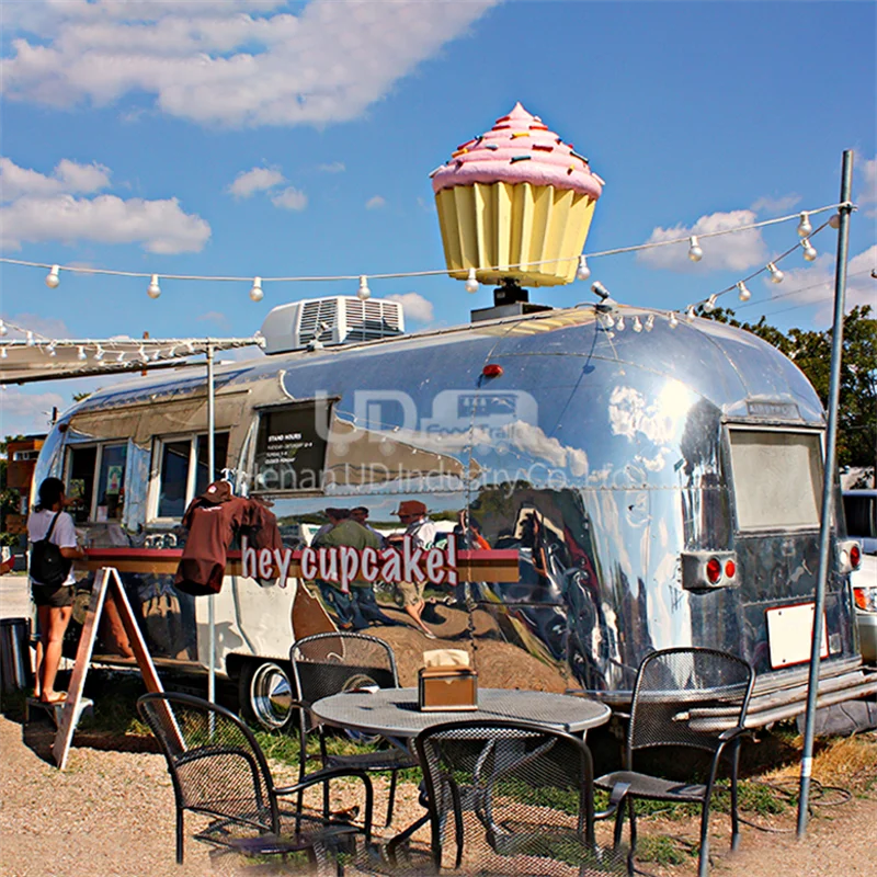 Custom Fast Food Carts Ice Cream Hot Dog Truck Concession Porch Trailer Airstream Food Truck Mobile Food Trucks