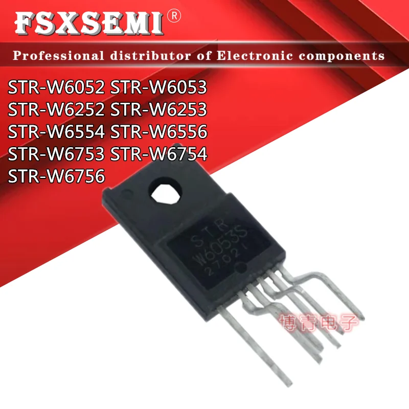 

5PCS STR-W6053N STR-W6053 STR-W6053S TO220F-6 W6053N W6053S STR-W6052S STR-W6052S W6554 W6556 W6753 W6754 W6756 STR-W6554A W6252