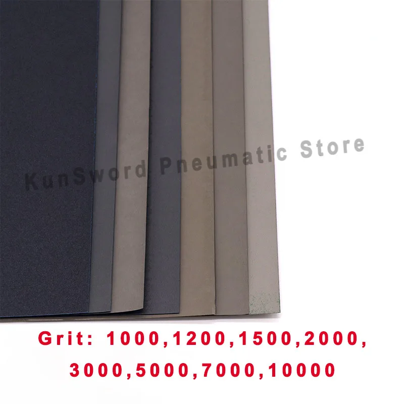 1/2Pcs 230x280mm 1000 Grit -10000 Grit Wet and Dry Sandpaper Polishing Abrasive Waterproof Paper Sheets For Wood Metal Polishing