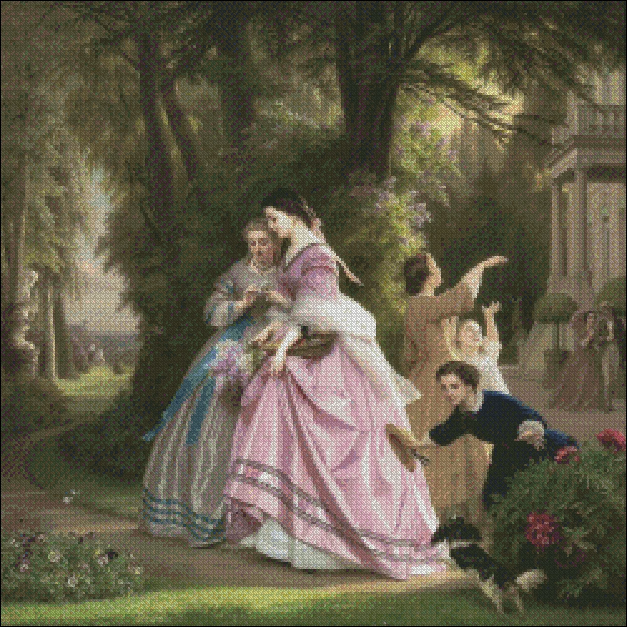He Loves Me He Loves Me Not - Counted Cross Stitch Kits - DIY Handmade Needlework For Embroidery 14 ct Cross Stitch Sets DMC