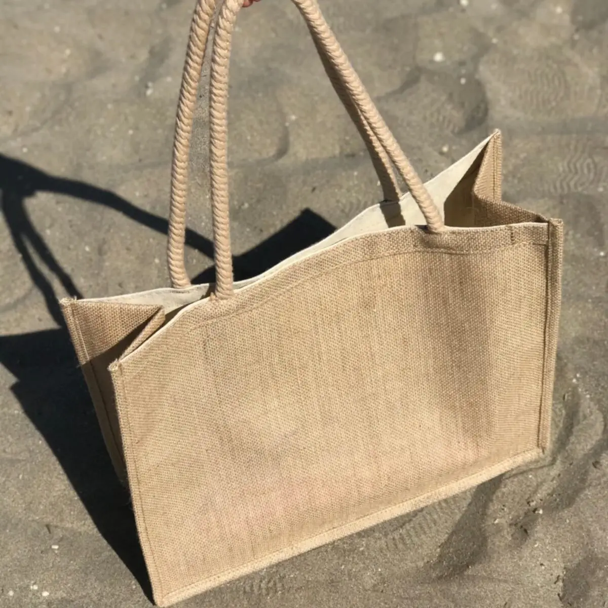 Пляжная сумка, соломенная плетеная пляжная сумка, большая пляжная сумка с широким и внутренним карманом, стильная и удобная, подходит для 2-3 больших полотенец, V