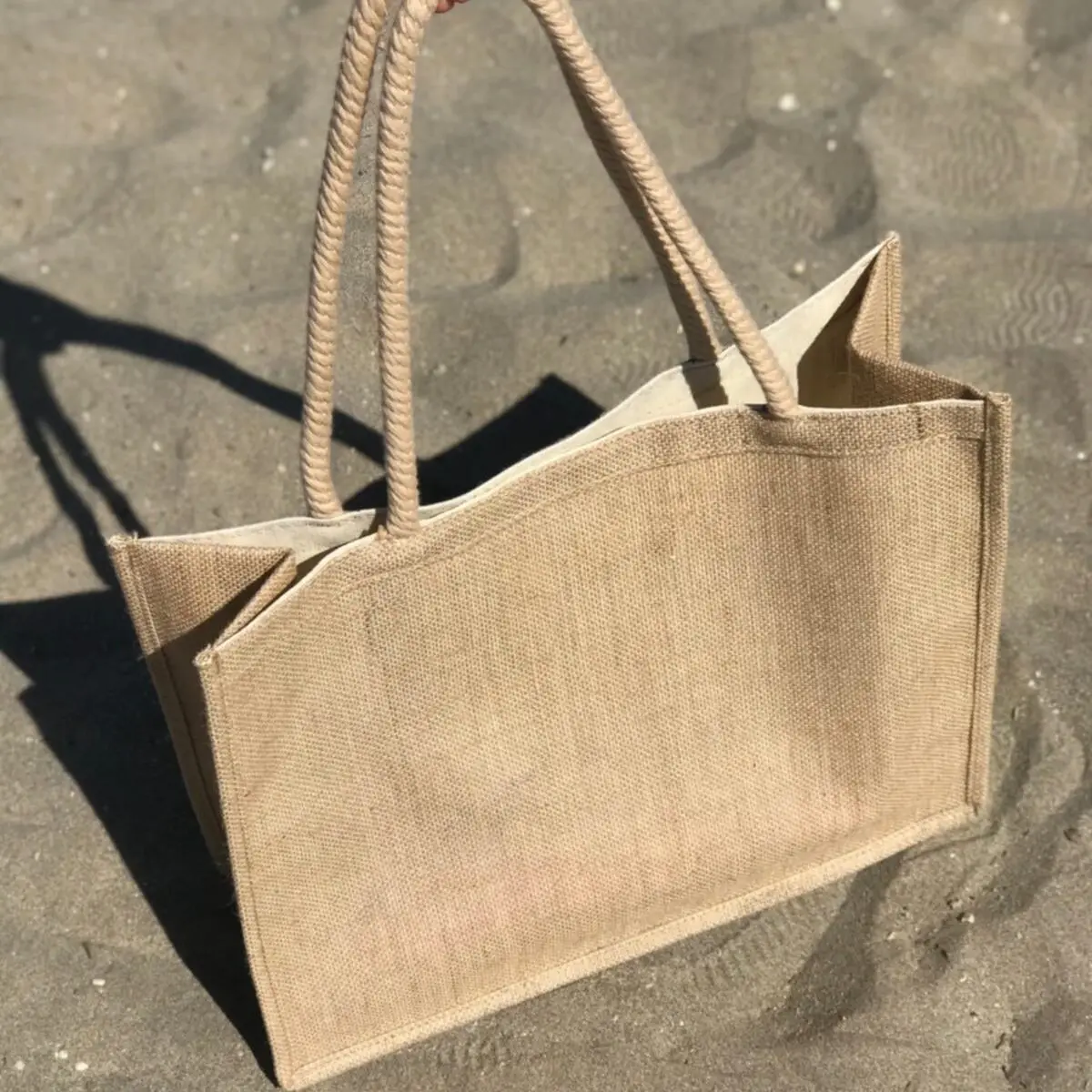 Bolsa de playa tejida de paja, bolso de Playa Grande, ancho e interior, elegante y conveniente, puede caber 2-3 toallas grandes ahora V