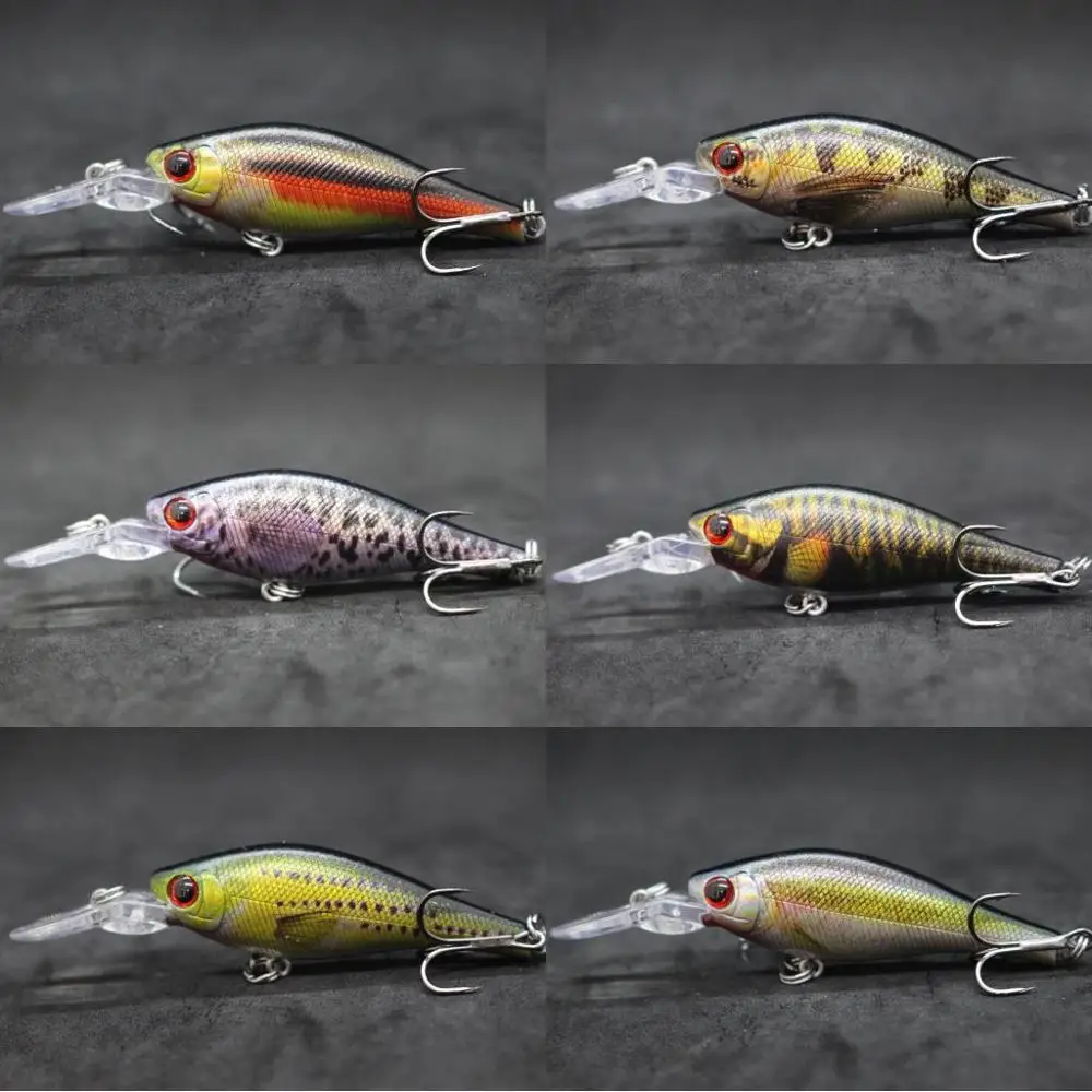 wLure Fishing Lures Lifelike Colors Crankbait Casting Lure with Quality Treble Hook 7.2g 8.5cm Jerkbait Custom Painting HM515