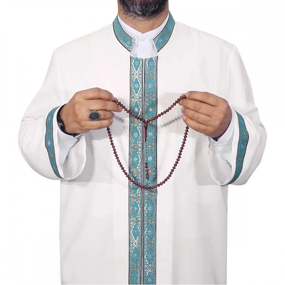 Vestido musulmán de Arabia Saudita para hombre, ropa qami, jubba, thobe, namaz, Dubái, abaya, productos musulmanes, 2022