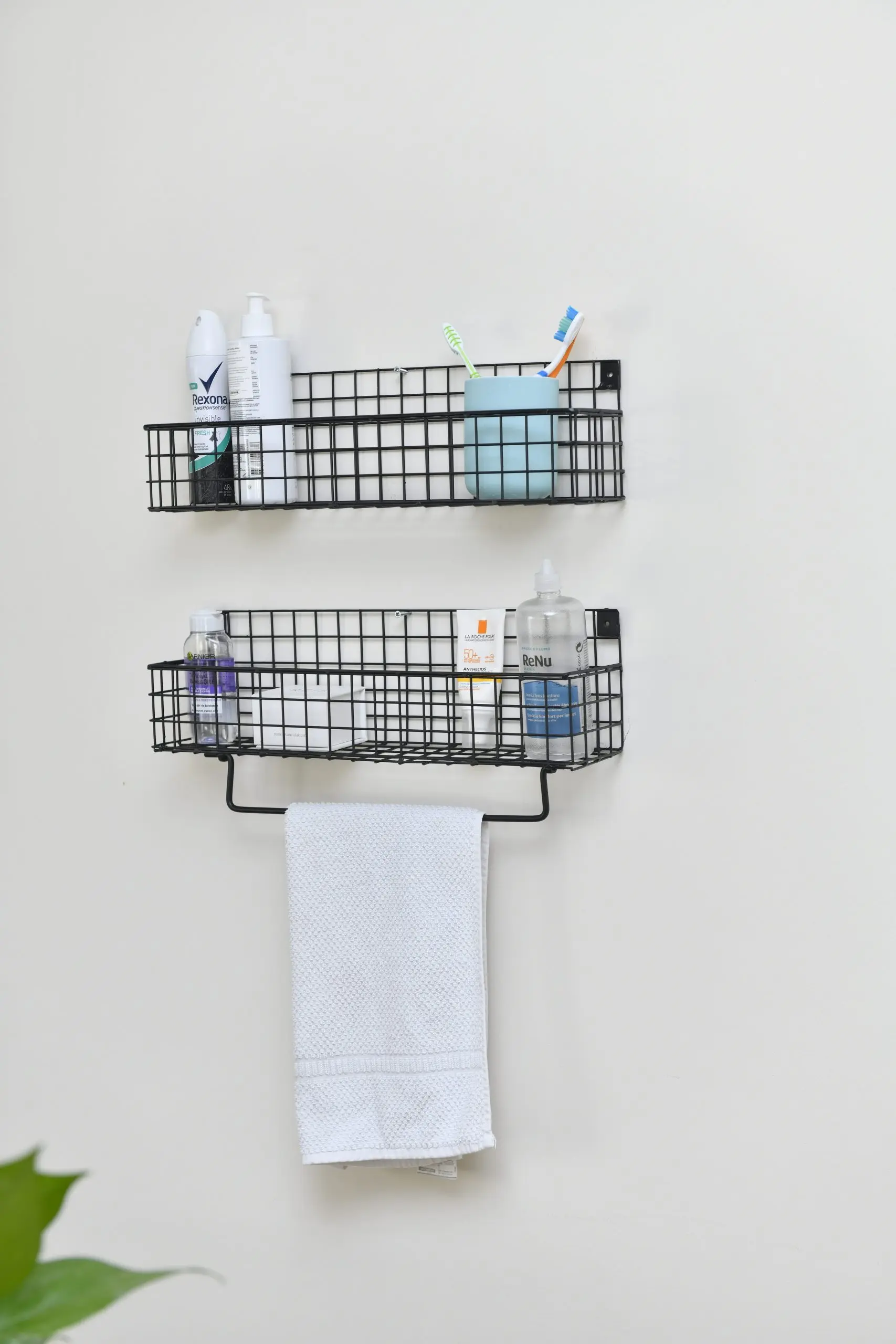 Metall Küche Bad Wand Handtuch Halter Rack 2'li Set Handtuch Rack Wand Montiert Handtuch Rack Bad Schwarz Handtuch Halter WD239