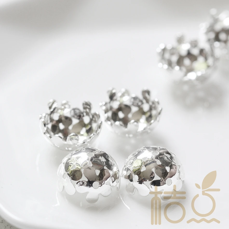 DIY Supply-Solid Brass Finding Flower Caps - 12mm (4245C)