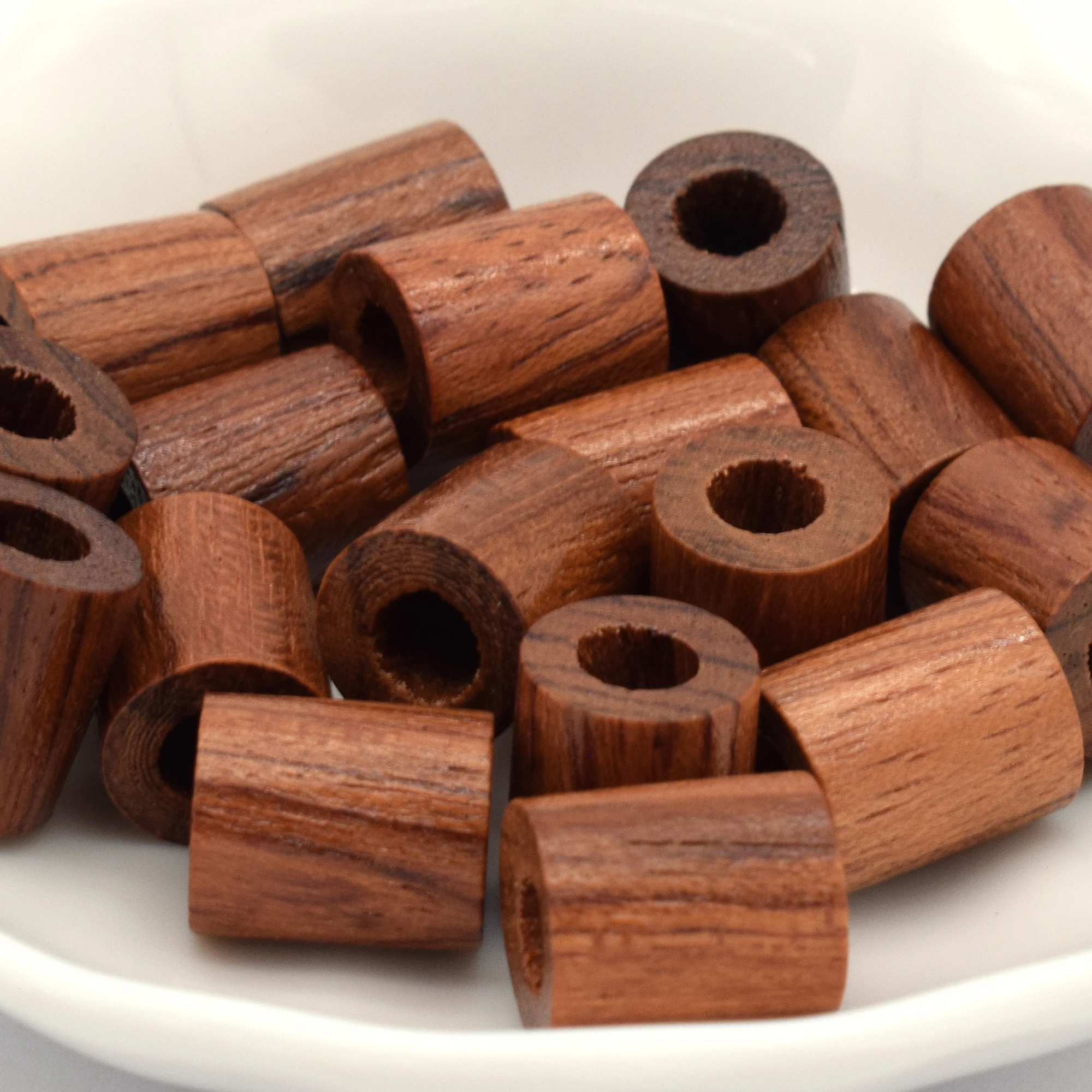 Brown Natural Cylindrical Wood Beads Spacer Loose Spacer Wooden Beads Jewelry Making DIY Bracelet Necklace Craft 50pcs 12mm