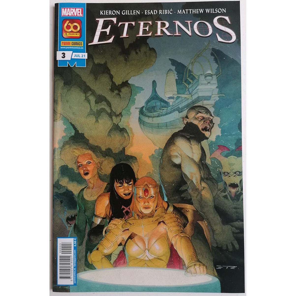 MARVEL ETERNOS No. 3, ED. PANINI, year 2021, author ESAD RIBIC, comic BOOK Spanish, TEBEO