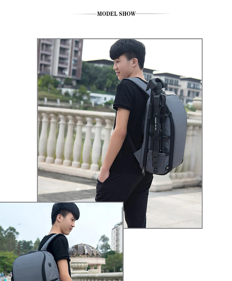 JINNUOLANGRucksack mit großem Fassungsvermögen, Kamerarucksack, wasserdichter Fotorucksack, multifunktionale Reisedrohne, Fotografie, N – Detail 15