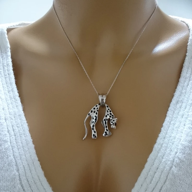 Puma Necklace 925 Sterling Silver Wild Animal Necklace