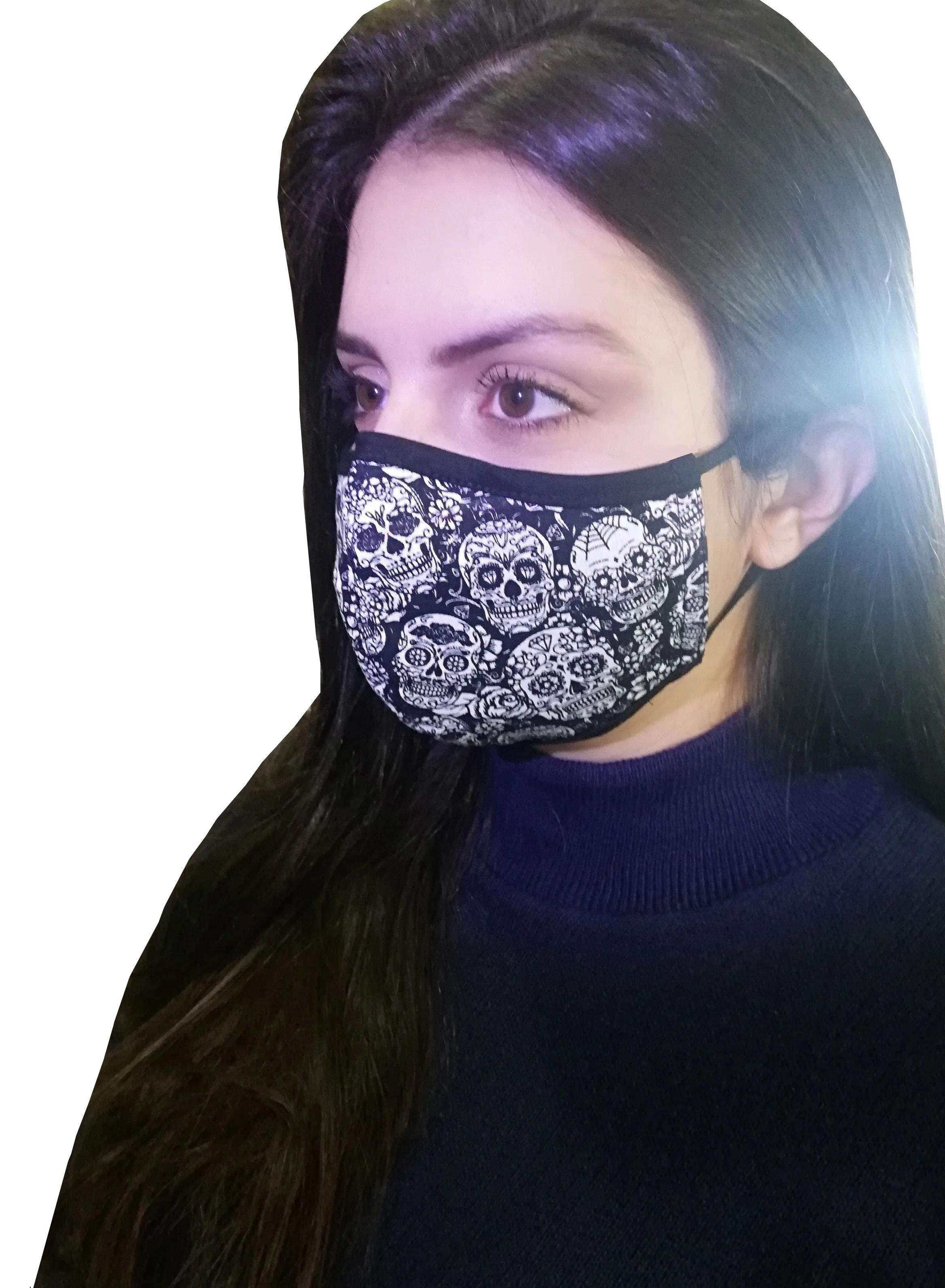 6 UN. 3 Layers Printed Washable Fabric Mask with Nasal Oms Clip