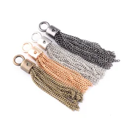 70mm Metal Chain Tassel Charms Tassel Dangle Tassel Chains DIY Findings Fit Drop Earrings Necklace Key Chain Handbag