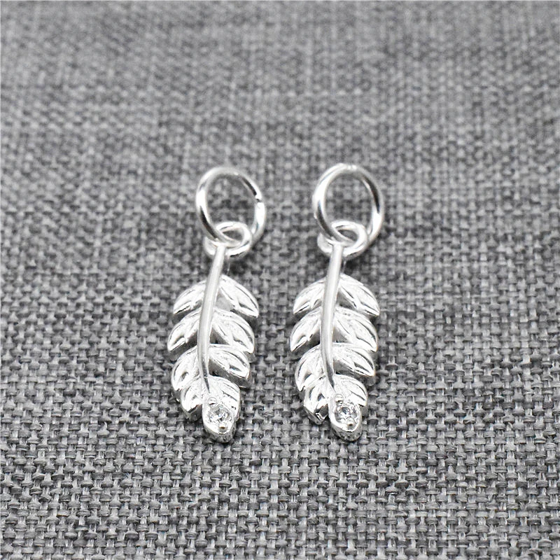 

4 шт., подвески-перья для браслета, ожерелья, сережек