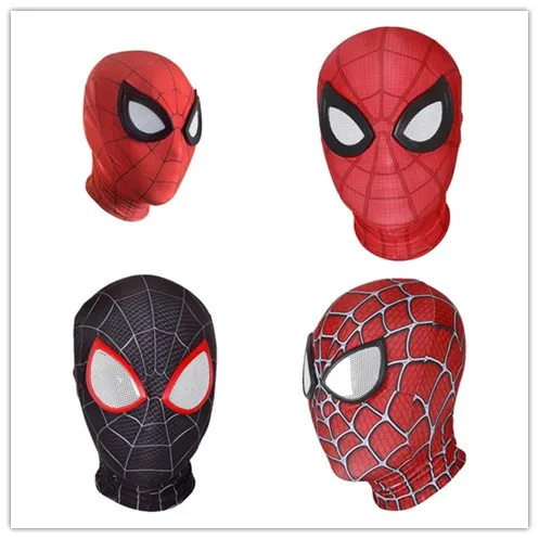 

Peter Parker Miles Morales Raimi Superhero Cosplay Headgear Costume Masks Lens Prop Face Mask Halloween