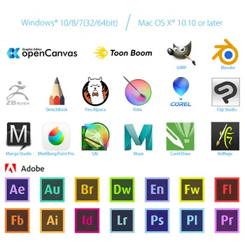 XPPen Artist 22R Pro 21,5-calowy tablet graficzny z wyświetlaczem piórkowym i ekranem graficznym, 8192, obsługa nacisku i pochylenia pióra, bez baterii 12 best sales tablet ogniowy - №10