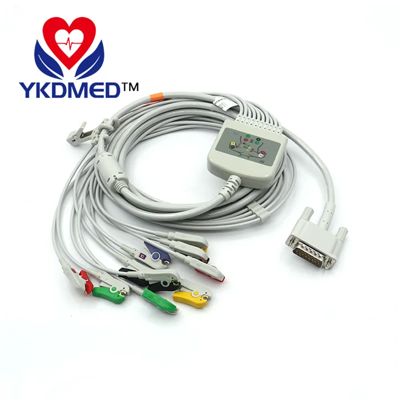 

Compatible for HP M1770A M1771A ECG EKG Cable 10 Lead 20k Resistance IEC Clip