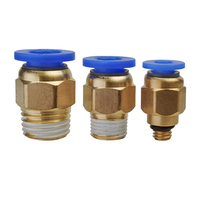 PC Pneumatic Air Fitting 12mm 10mm 8mm 6mm 4mm Hose Male Thread BSP 1/4 \