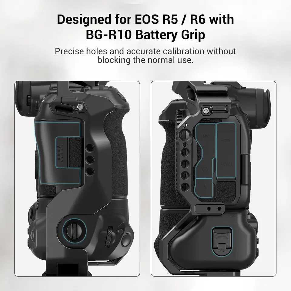 SmallRig EOS R5 R6 R5C Camera Cage for Canon EOS R5/R6/R5C with BG