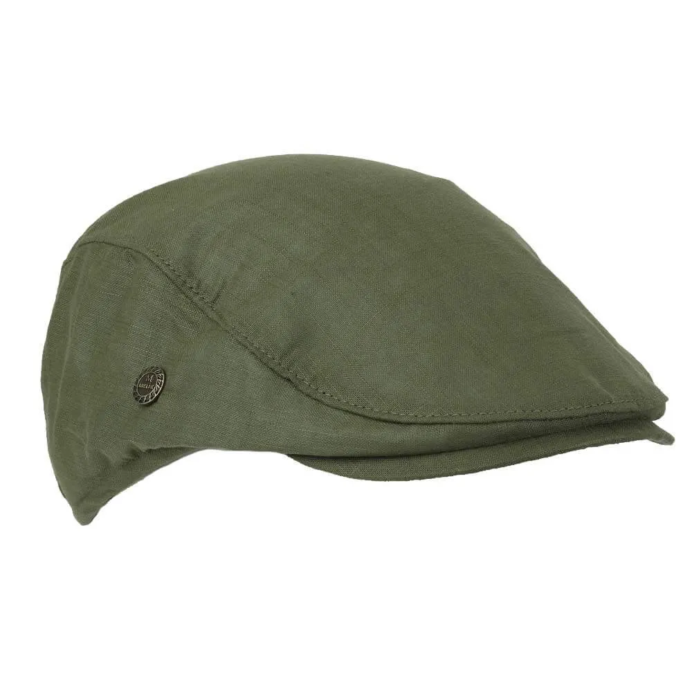 Linen Newsboy Cap for Men Summer Flat Breathable Elastic Cabbies Golf London Hat Male Casquette Headpiece Peak Bilinders