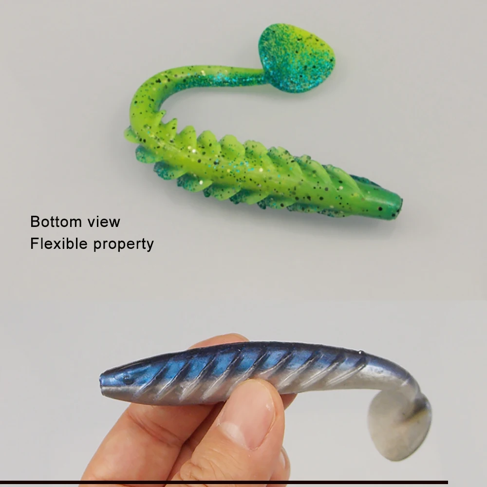 ESFISHING Angelköder Ripple Shad 100mm 125mm 70mm Weicher SwimBait Meeresangeln Plastikköder Hecht Barsch Pesca – Detail 3