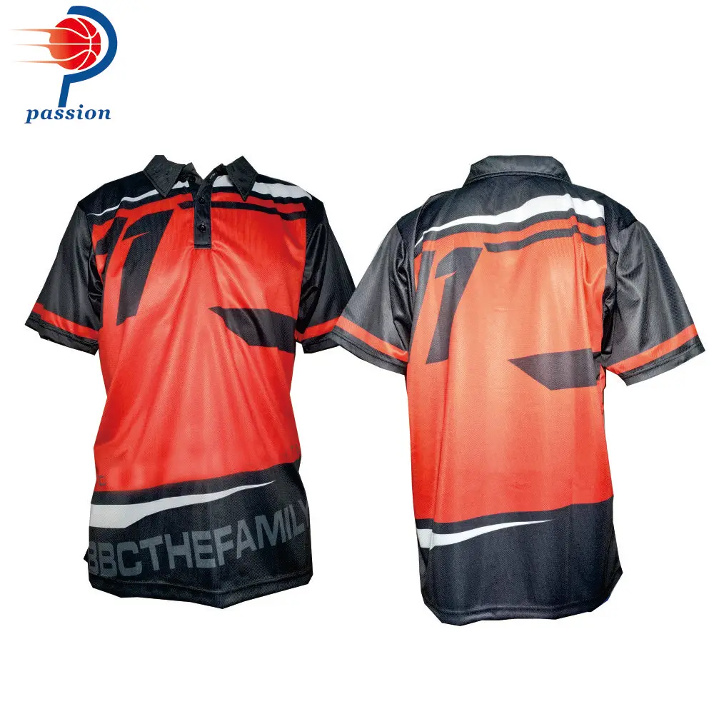 

Custom Teamwear Full Dye Sublimated Crew Shirts Oversized Polo Shirt