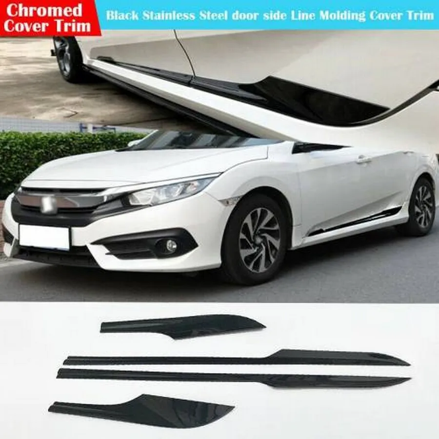 Honda Civic Fc5 Fk7 Side Door Bottom Trunk Lid Cover Piano Black PAINTED-10oto