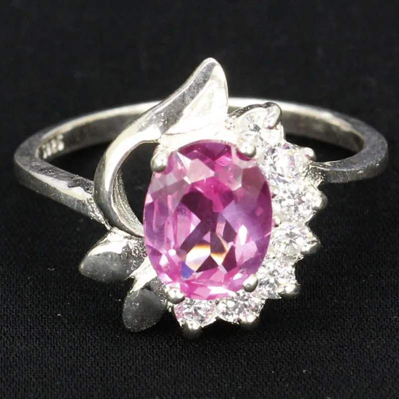 

Купите 5, получите 1 бесплатно, 16x14 мм Jazaz, 3,7 г, элегантные кольца из настоящего розового сапфира, изумруда, аметиста, рубина, CZ, кольца из твердого серебра 925 пробы