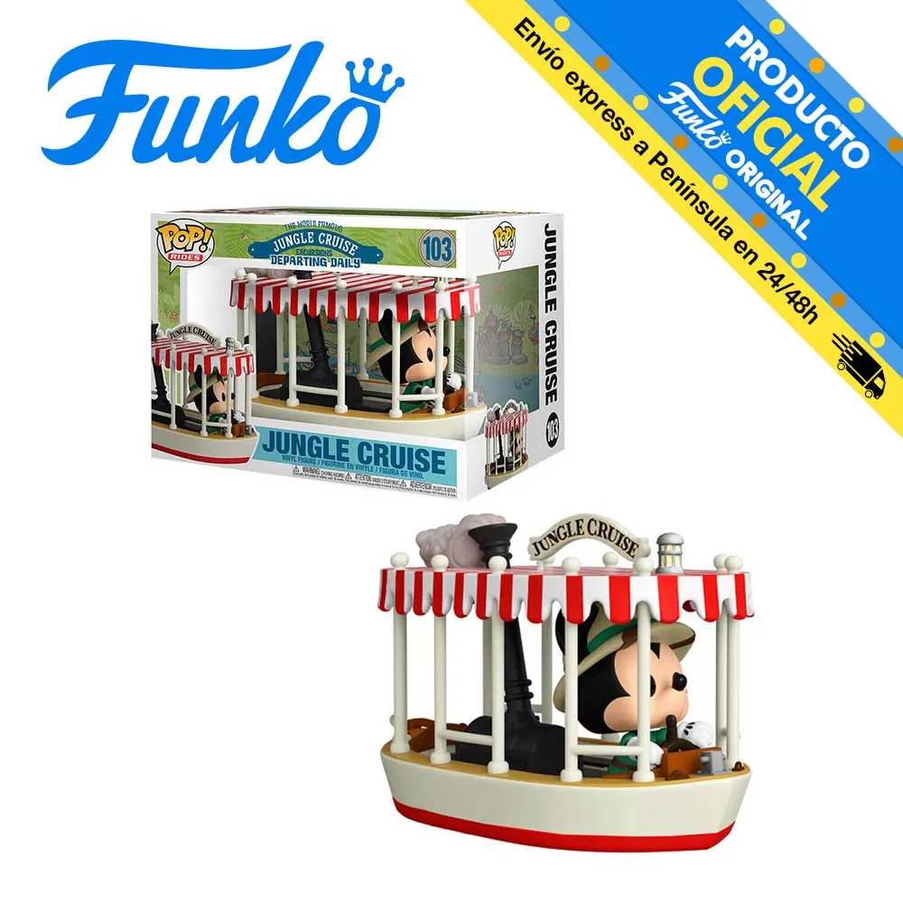 55747 FUNKO POP! Jungle Cruise - Mickey, original, toys, child, girl, gift, collector, figure, doll, shop