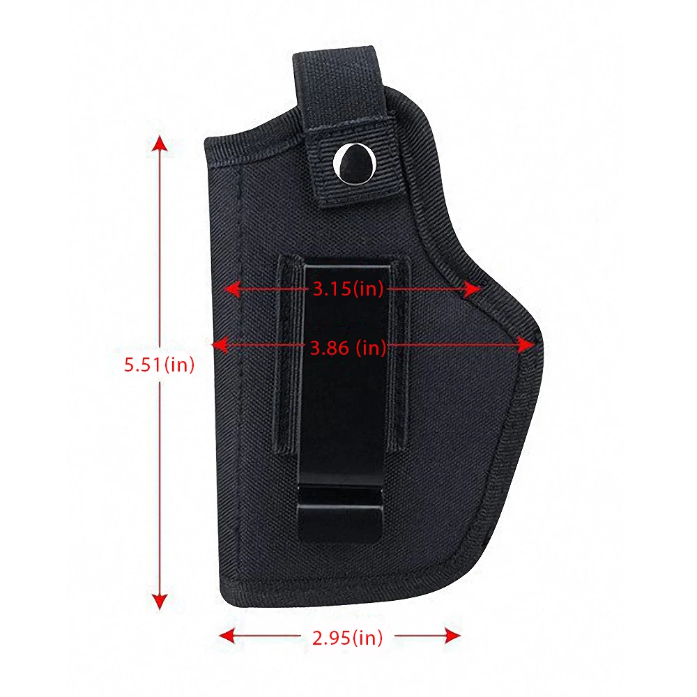 Universal  Gun Holster Concealed Carry Holsters Belt Metal Clip IWB OWB Holster Airsoft Gun Bag for All Size Handguns image 3