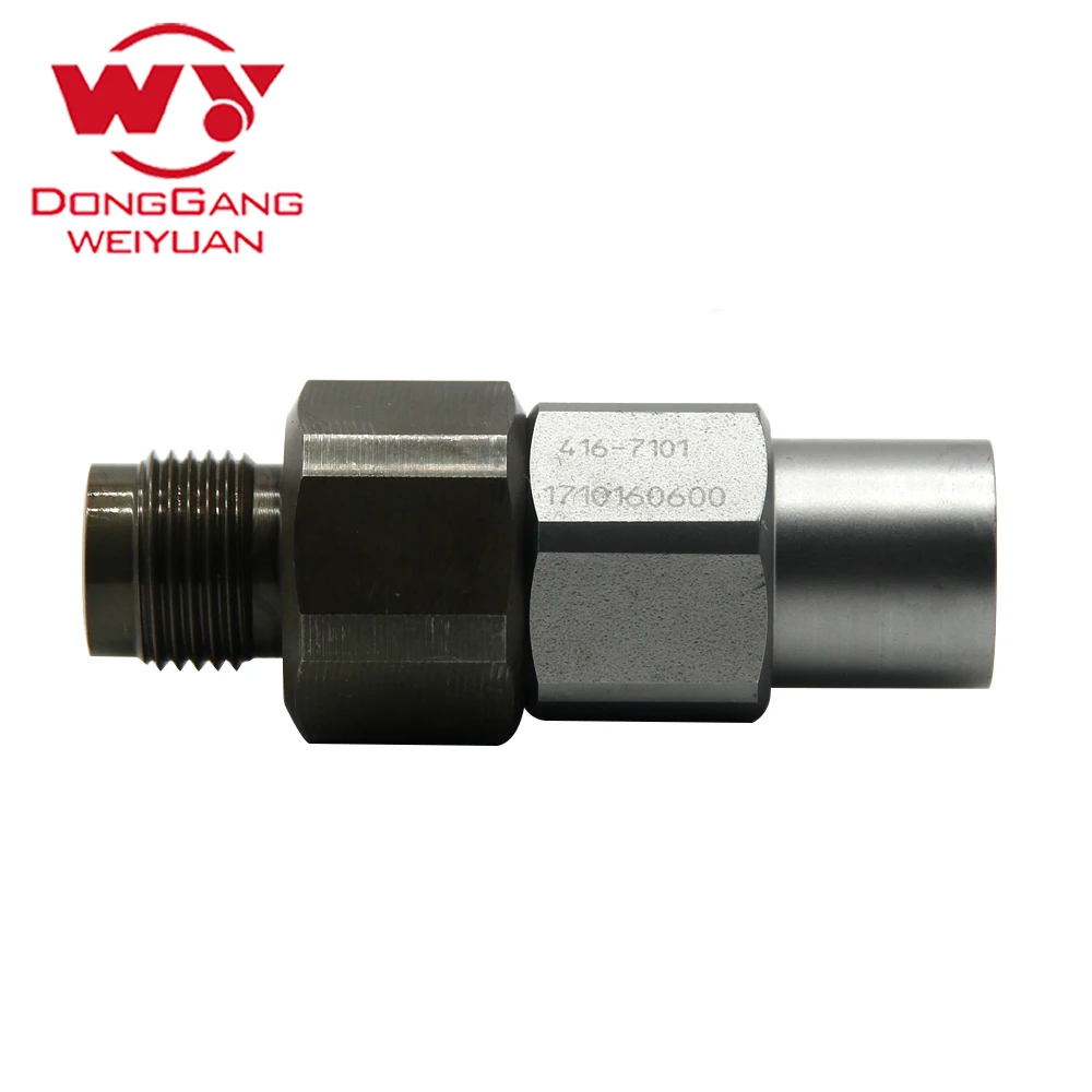 C6.4 Track pipe safety valve 416-7101, For CAT C6.6 pump, E320D Excavator, Common Rail Valve 416-7101/4167101, diesel fuel part