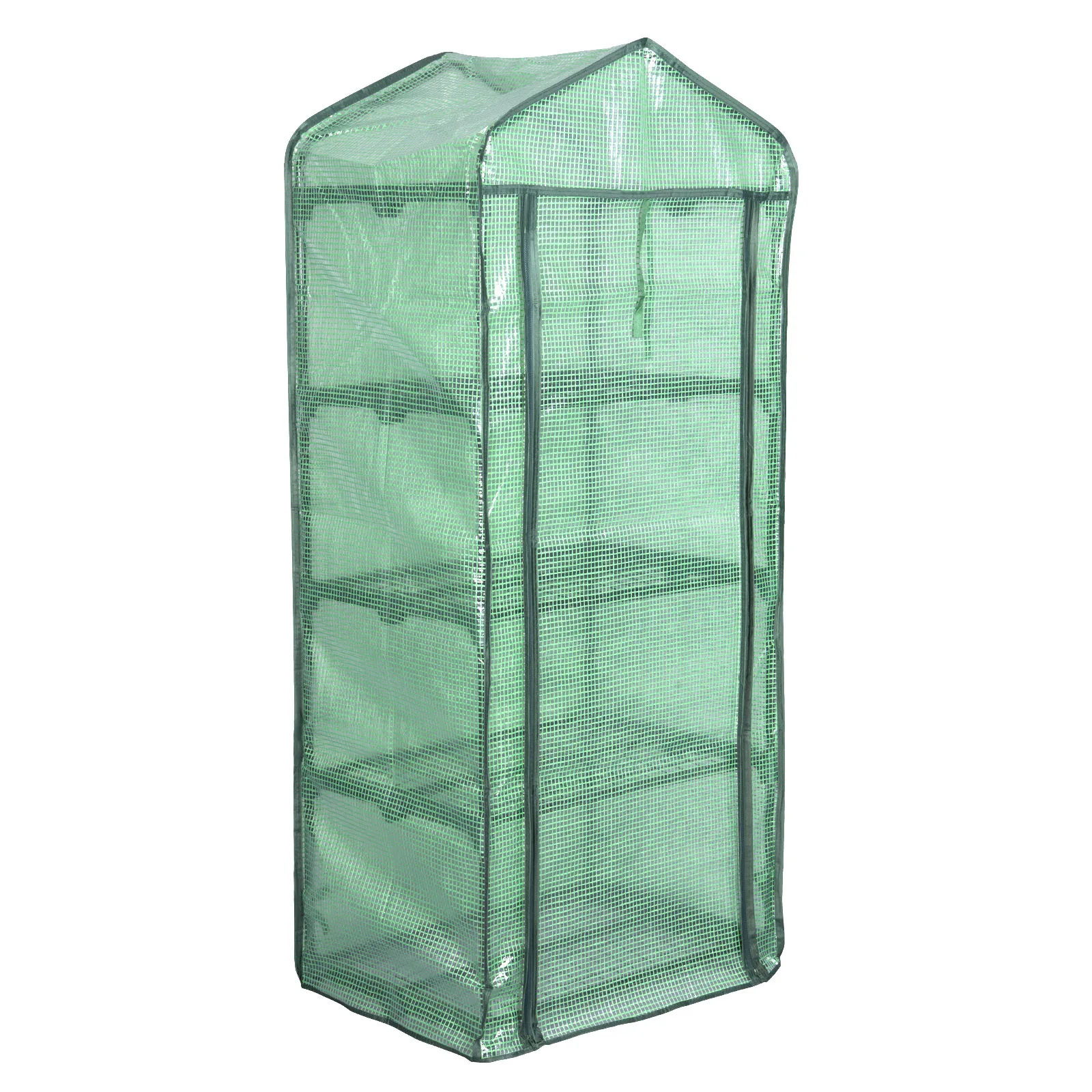 WOLTU Garden Greenhouse with 4 Levels 69x49x158cm PE Cover Plants Keep Warm Sunroom For Flowers Roll-up Windows UV-resistant