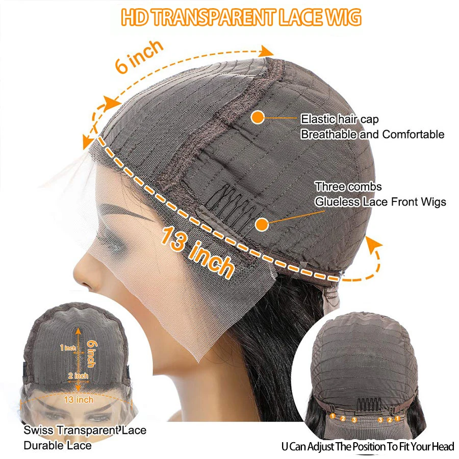 Braun Spitze Front Menschliches Haar Perücken Transparent Gerade Spitze Vorne Perücke Für Schwarze Frauen Farbige Brown Lace Front Perücke Brasilianische remy