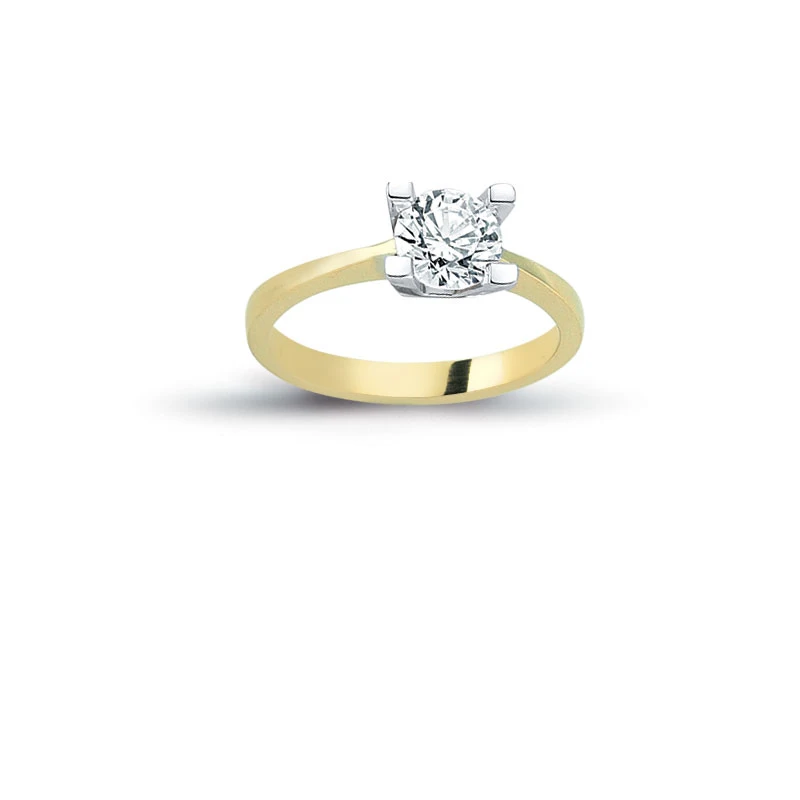 

14K Solid Gold Solitaire Gracious Engagement Wedding Ring