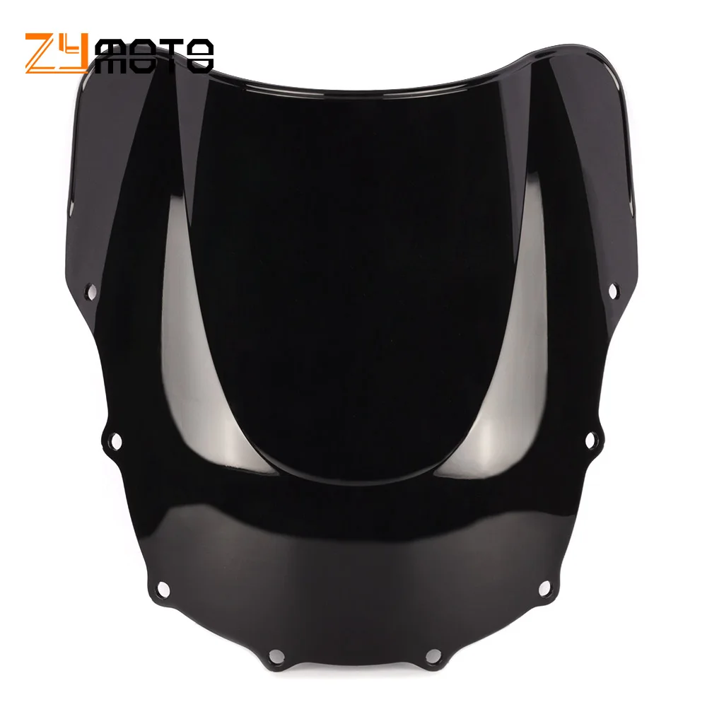 Black Clear Windshield WindScreen For Kawasaki ZZR400 ZZR600 ZZR 400 ZZR 600 1993-2007 2006 2005 2004 2003 2002 2001 2000 1999