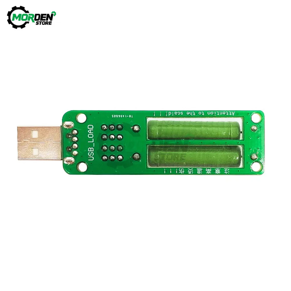 Resistor Resistance USB DC Electronic Load With Adjustable Switch 3 5V1A Current/2A/3A Battery Capacity Discharge Voltage Tester