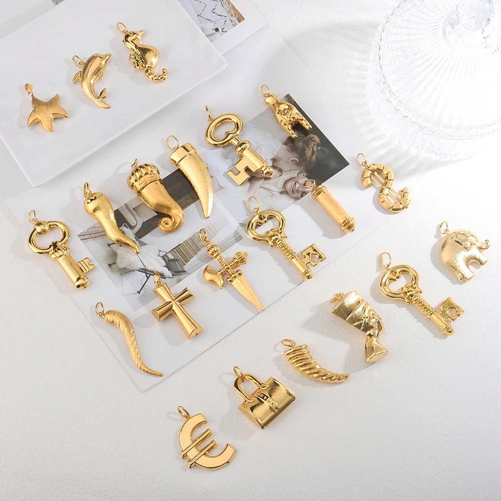 Beliebter Anhänger Afrika-Karte Halskette für Damen und Herren Vergoldet Großhandel Mode Stapelbarer Schmuck Tägliches Tragen Party-Geschenk – Detail 3