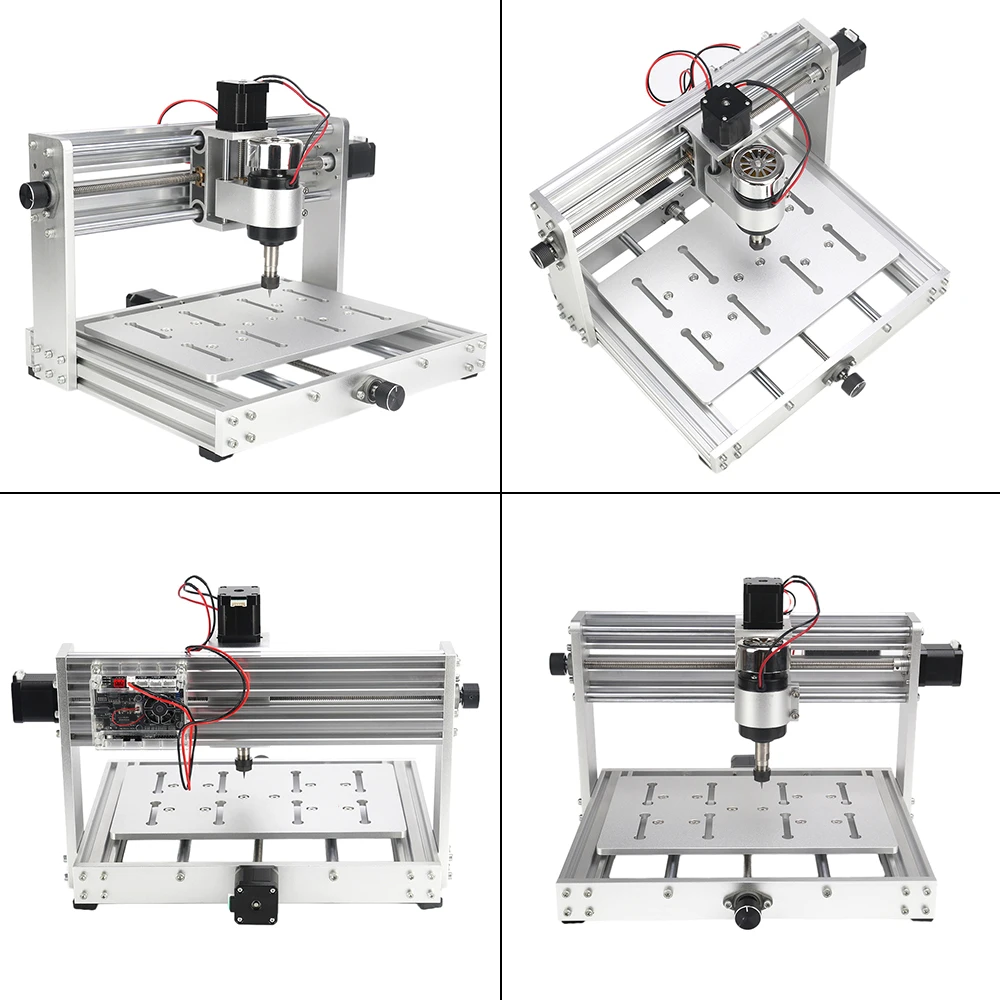 CNC Router Machine 3020 Max 200W Spindle Motor 3 Axis PCB Milling for Wood Acrylic Aluminum Metal DIY Engraving Machine