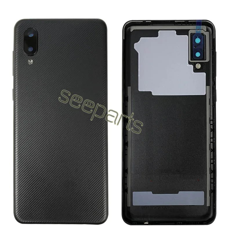 For Samsung Galaxy A02 A022 A022F/DS Back Battery Glass Cover Rear Door Housing Case Replacement For Samsung A02 Battery Cover