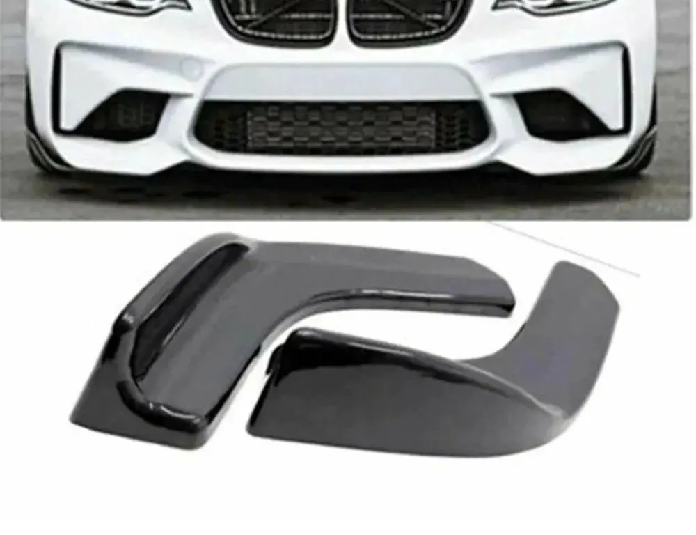 Universal Bumper Flaps Front Lip Attachment 2 Pieces Car Styling Auto Accessory Splitter Black Sport