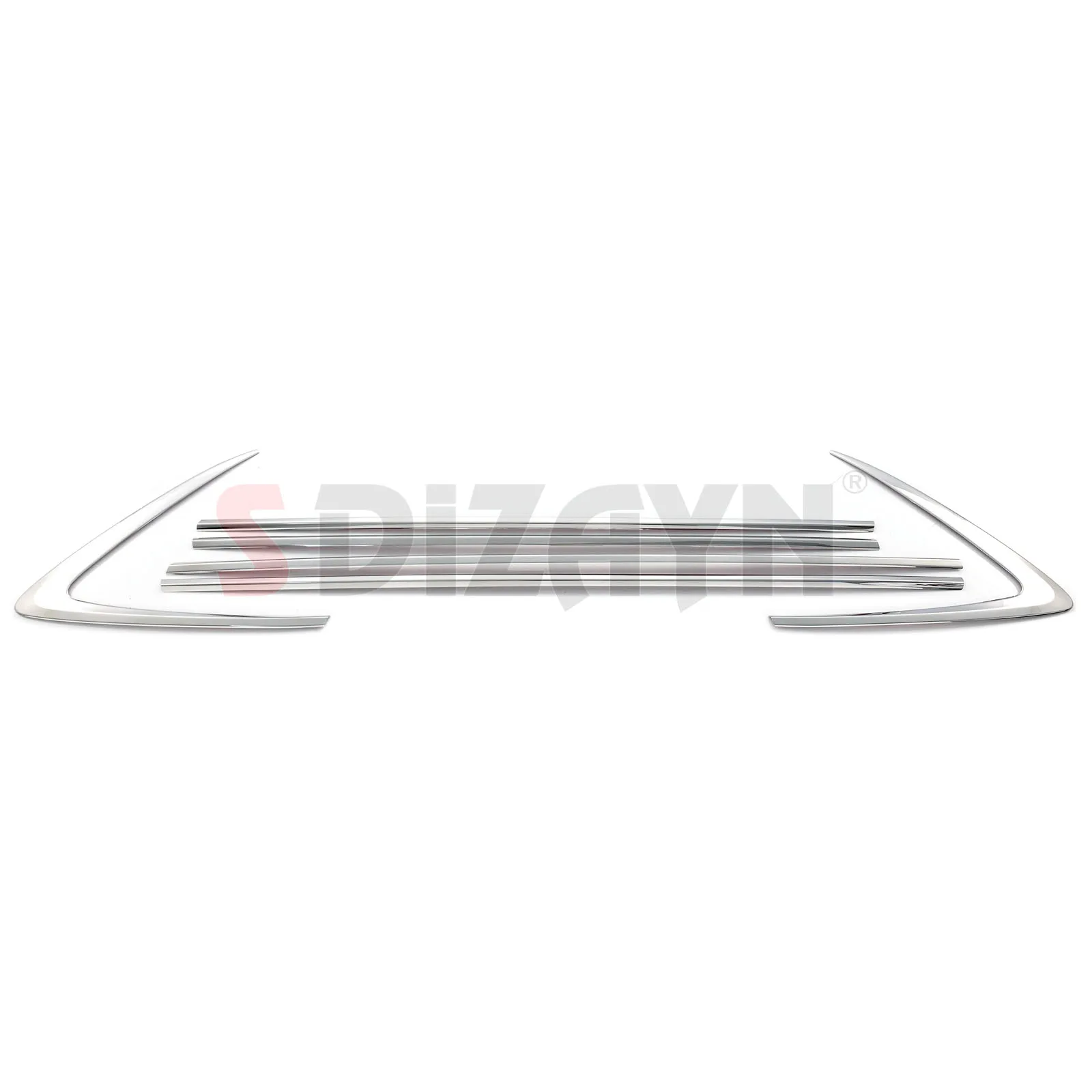 S Dizayn For Opel Corsa F Chrome Window Sill Overlay Cover Trim Stainless Steel 6 Pcs Exterior Car Accessories Parts Auto