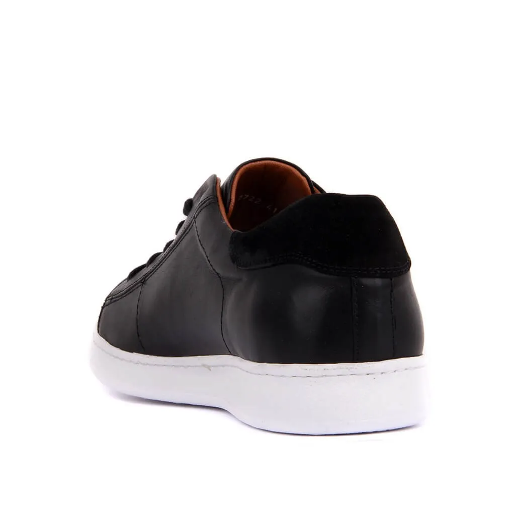 Segel-Lakers Schwarz Leder Männer Sneaker