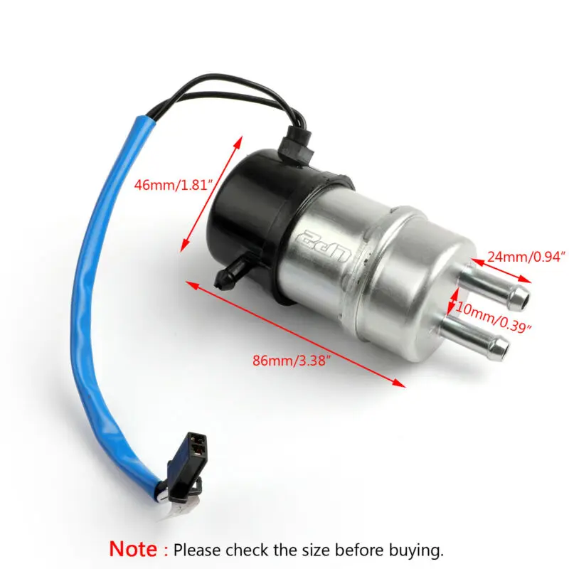 Electric Fuel Pump 8mm For Yamaha FZX 250 750 FZR 250R 400 600 YZF600R FZS600 YZF 600R FZS 600